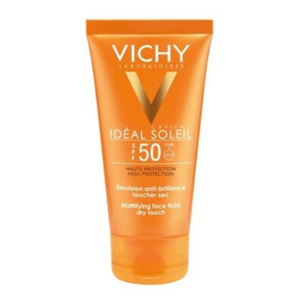 Αντηλιακή κρέμα προσώπου Vichy Ideal Soleil SPF50+ 50ml με πολύ υψηλή προστασία για καθημερινή αντηλιακή φροντίδα