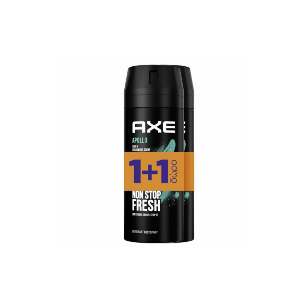 Εικόνα της Axe Apollo Sage & Cedarwood Non Stop Fresh Αποσμητικό 2x150ml