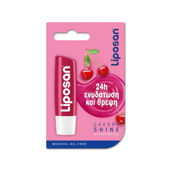 Εικόνα της Liposan Cherry Shine Blister Lip Balm με Χρώμα 4.8gr