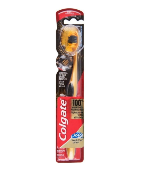 Εικόνα της Colgate Οδοντόβουρτσα 360 Charcoal Gold Soft