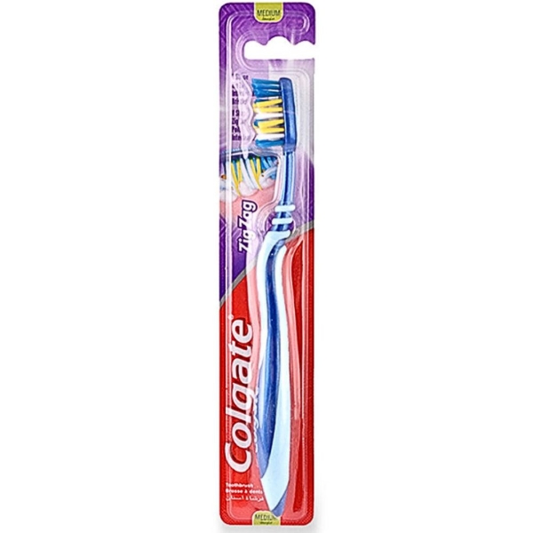 Μέτρια οδοντόβουρτσα Zig Zag της Colgate
