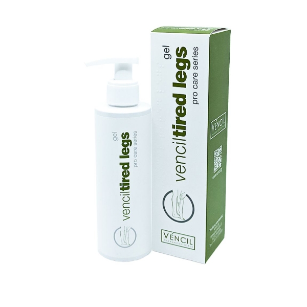 Μεγάλη συσκευασία Vencil Tired Legs Gel 200ml για καθημερινή φροντίδα κουρασμένων και βαριών ποδιών