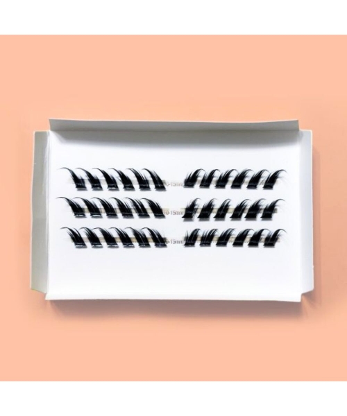 Ψεύτικες μεμονωμένες βλεφαρίδες Foxy της ILI Cosmetics