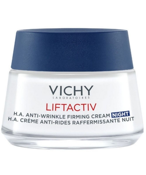 Αντιρυτιδική κρέμα νύχτας Vichy Liftactiv Supreme Night 50ml για σύσφιξη, ρυτίδες και φροντίδα της επιδερμίδας κατά τη διάρκεια της νύχτας