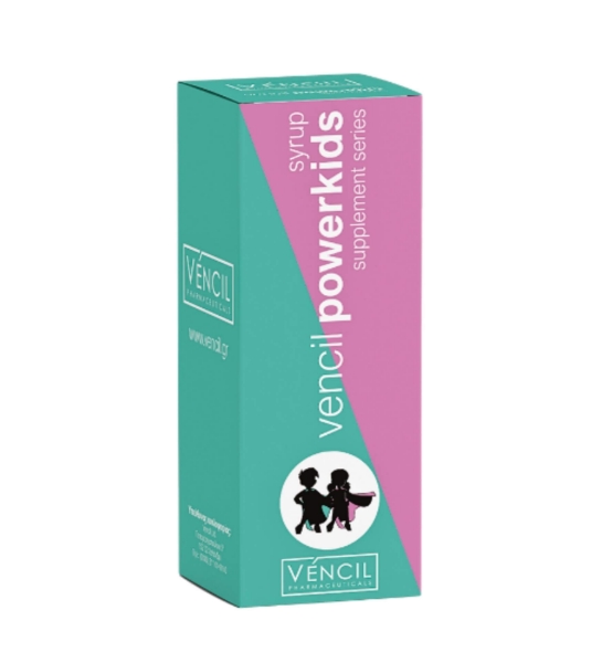 Παιδικό σιρόπι συμπλήρωμα διατροφής VENCIL Powerkids 200ml για υποστήριξη ανοσοποιητικού παιδιών