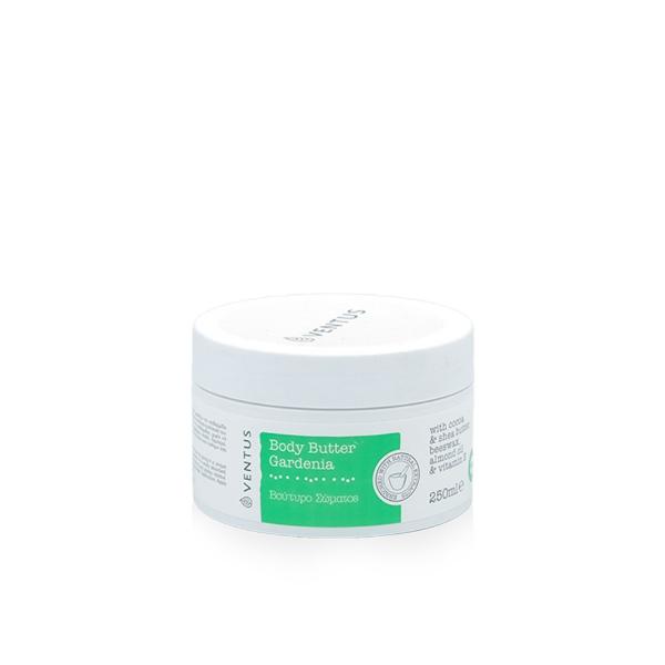 Ventus Gardenia Body Butter 250ml βούτυρο σώματος για ενυδάτωση και περιποίηση με άρωμα γαρδένιας