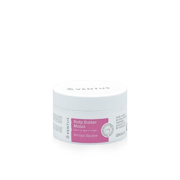 Ventus Monoi Body Butter 250ml βούτυρο σώματος για ενυδάτωση και περιποίηση με άρωμα Monoi