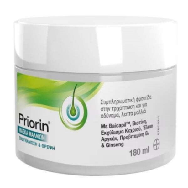 Εικόνα της Priorin Hair Mask Μάσκα Μαλλιών Φροντίδα για Τριχόπτωση 180ml