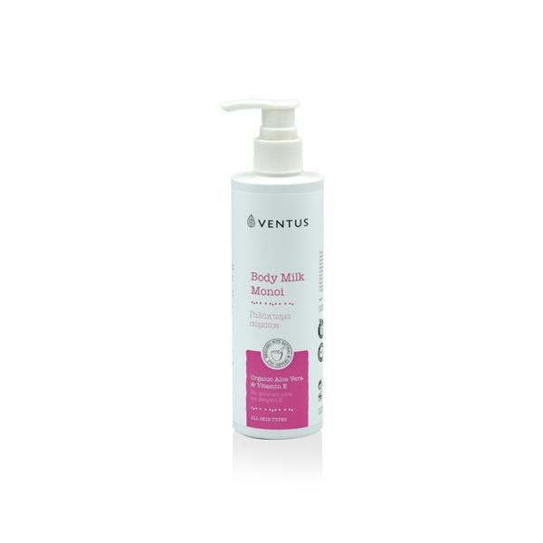 Imel Ventus Monoi Vegan Ενυδατικό Γαλάκτωμα Σώματος 250ml με Aloe Vera και εξωτικό άρωμα Monoi
