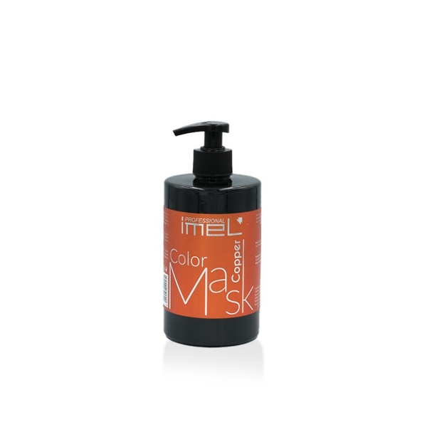 Μάσκα μαλλιών με χρώμα Imel Copper Color Mask 500ml σε χάλκινη απόχρωση για βαμμένα μαλλιά και έντονη λάμψη