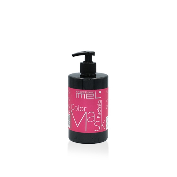 Μάσκα μαλλιών με χρώμα Imel Fuchsia Color Mask 500ml σε φούξια απόχρωση για βαμμένα μαλλιά και ανανέωση χρώματος