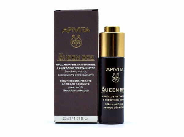 Apivita Queen Bee Absolute Anti Aging serum προσώπου για λάμψη και σύσφιξη 30ml