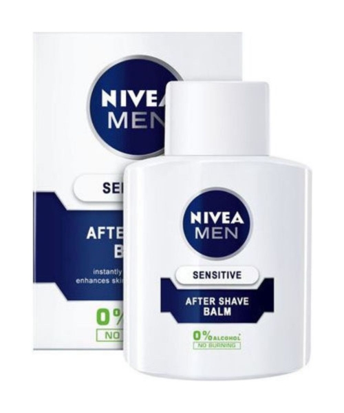 Nivea Men Sensitive After Shave Balm χωρίς οινόπνευμα για ευαίσθητη επιδερμίδα 100ml