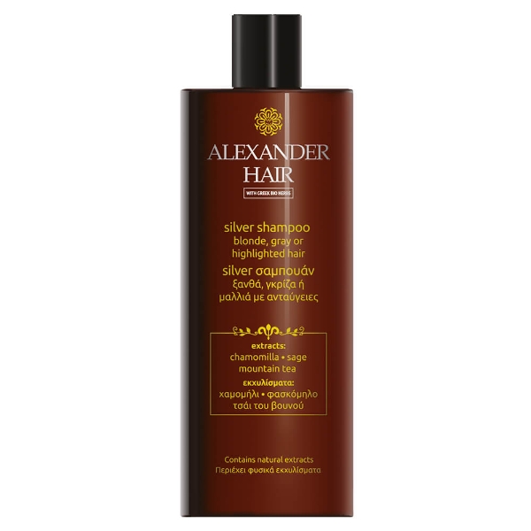 Silver σαμπουάν Alexander Hair για ξανθά, λευκά και γκρίζα μαλλιά 300ml