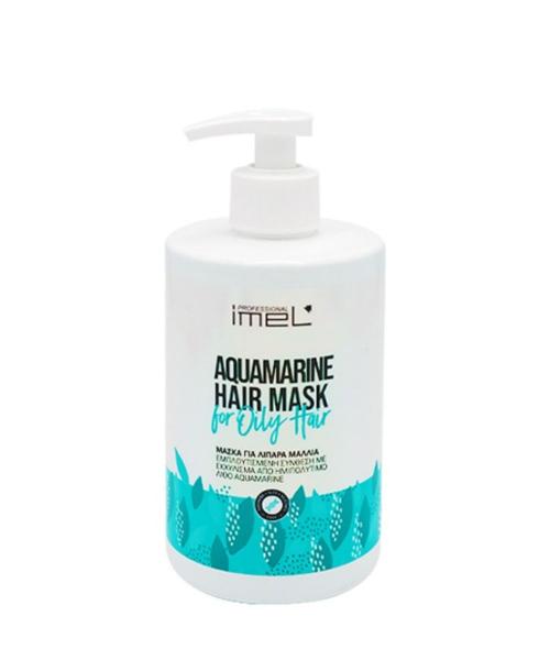 Imel Aquamarine Vegan μάσκα μαλλιών 500ml για λιπαρά μαλλιά