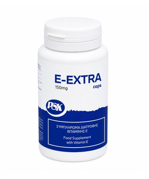 Κάψουλες PSK E-Extra 600mg με βιταμίνη Ε για αντιοξειδωτική υποστήριξη και προστασία κυττάρων