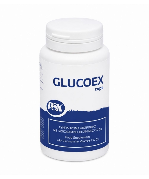 Συμπλήρωμα διατροφής PSK Glucoex για υποστήριξη αρθρώσεων, οστών και δέρματος