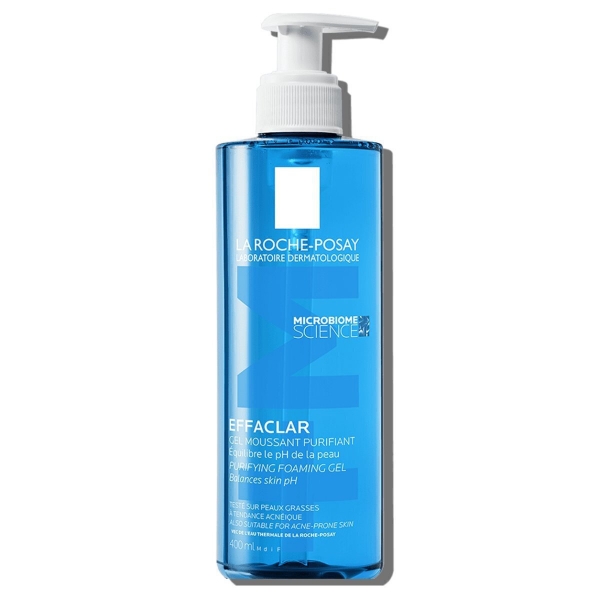 Gel καθαρισμού προσώπου Effaclar για λιπαρό δέρμα με τάση ακμής La Roche-Posay 400ml 