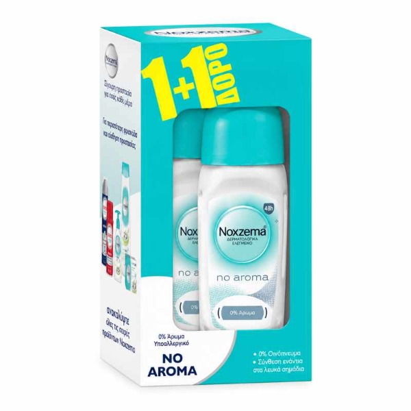 Noxzema No Aroma Roll-On 2x50ml Pack